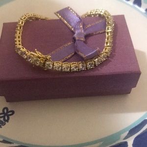 Double link ziconia diamonds bracelet